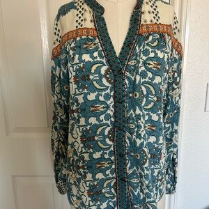 Anthropologie peasant blouse